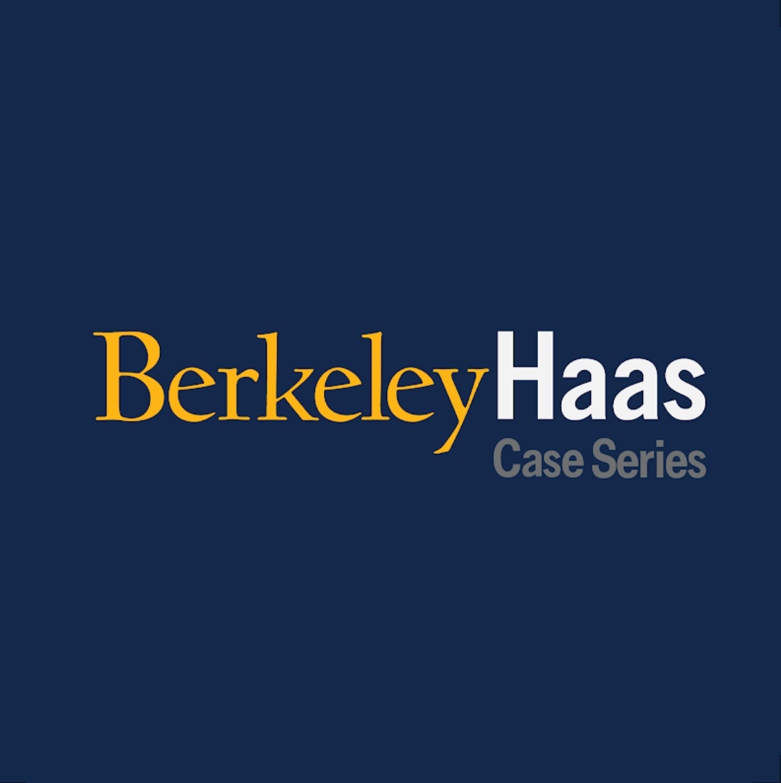 Berkeley Haas Case Series